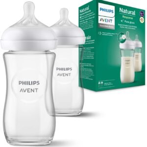 Lot de 2 Biberons Natural en Verre 240 ML Philips Avent