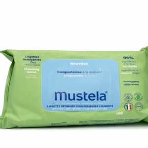 Mustela Lingettes nettoyantes compostables 60x
