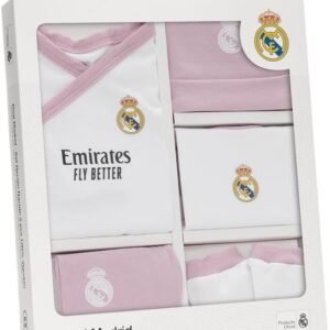Coffret de naissance 0-6m Real Madrid Rose