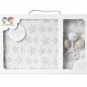 Gamberritos Coffret bébé couverture et hochet