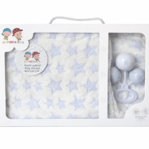 Gamberritos Coffret bébé couverture et hochet