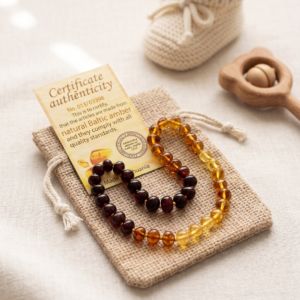 Collier d'Ambre Véritable pour Bébé – Certifié de la Baltique
