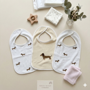 Pack de trois bavoirs Bebe HUETTE