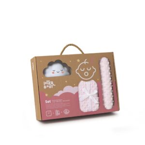 Set Couverture + Anti-Renversement + Lampe Rose - Inetrbaby