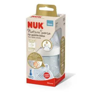 Nuk Nature Sense Biberon Mixte Verre 0 à 6 mois 120ml